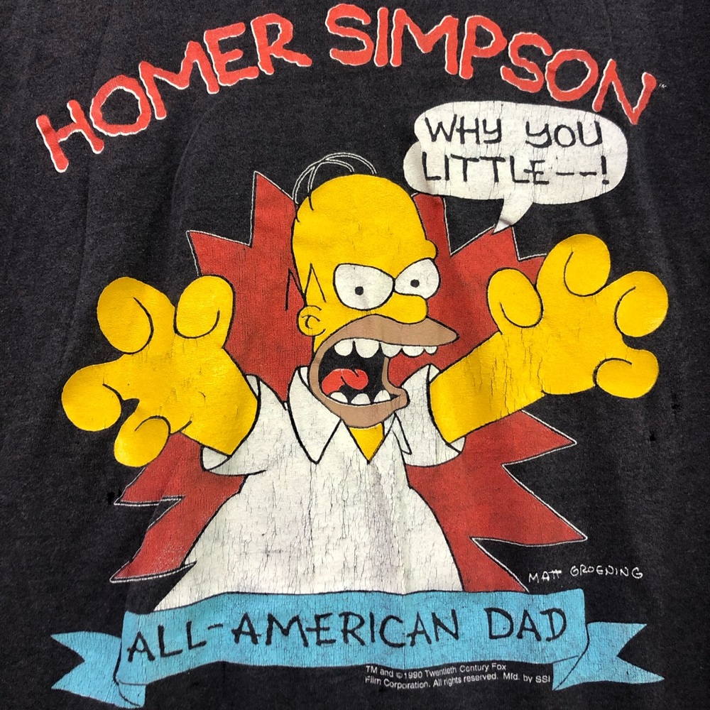 Homer Simpson Vintage 1990 single stitch - Picture 3 of 7